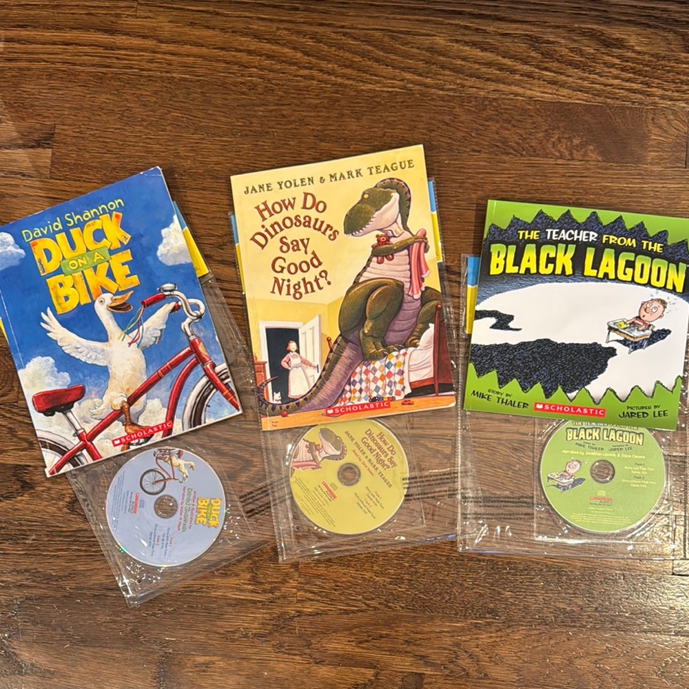 Children's Book and CD Set with Plastic Storage Bags